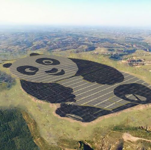Rinnovabili • impianto fotovoltaico a forma di panda (2)