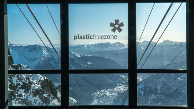 La skiarea trentina di Pejo3000 è la prima a dire basta plastica