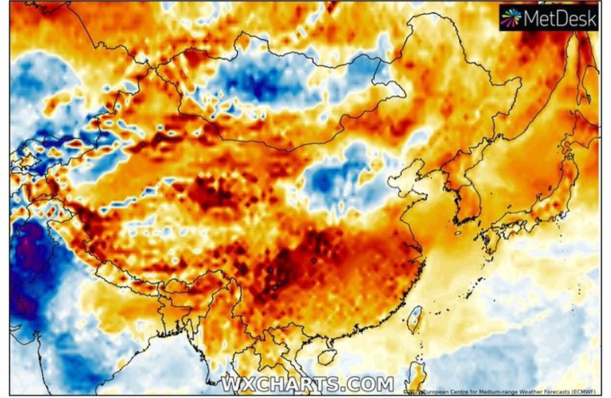 Ondata di caldo: in Cina infranti decine di record di temperatura