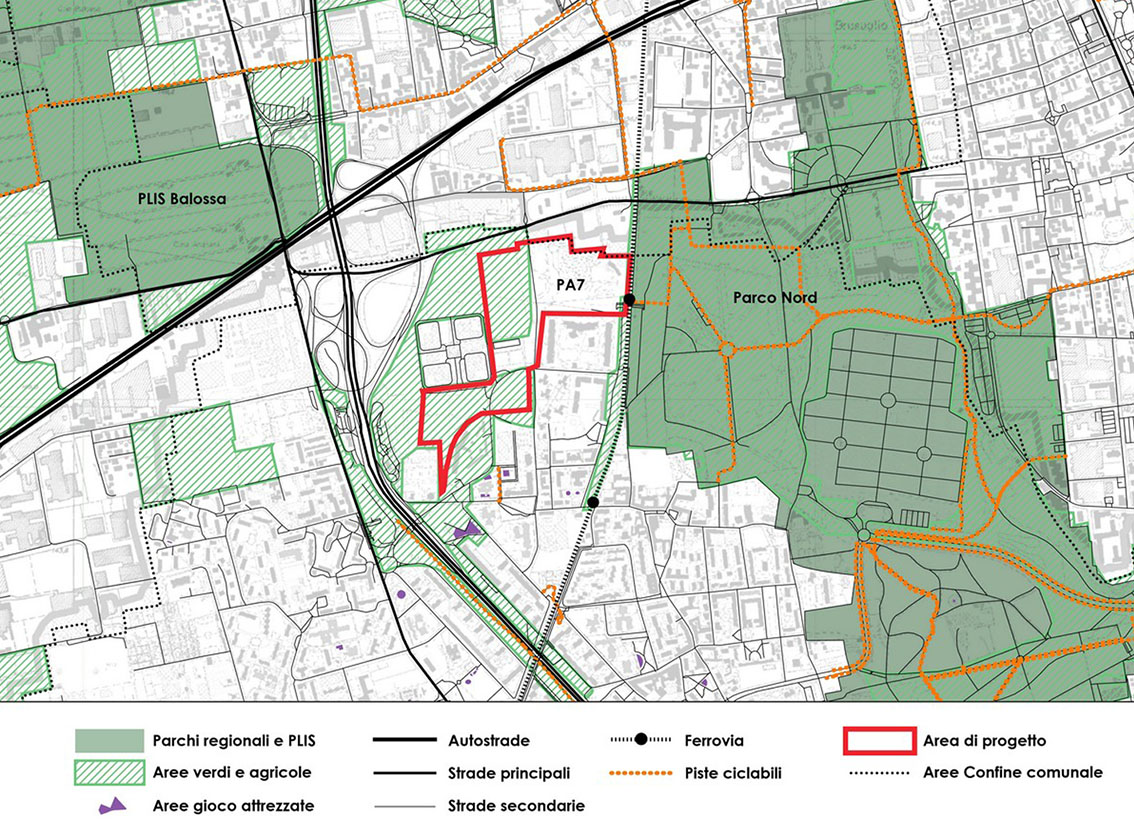 UNStudio il masterplan di rigenerazione urbana per Bruzzano - Area di progetto