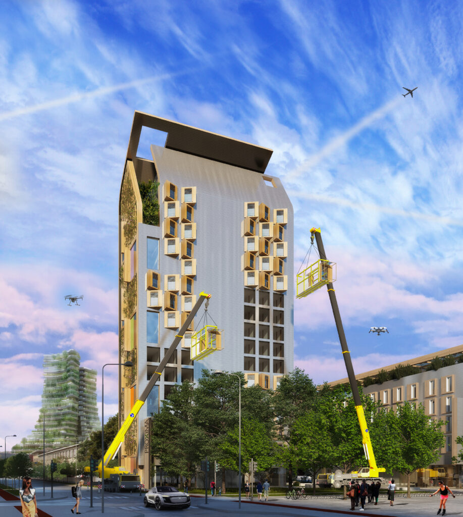 Proxima City - edificio modulare - credits: JDP architects