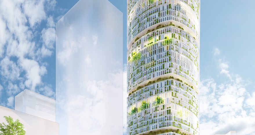 Rinnovabili • Il grattacielo fattoria idroponica Jian Mu Tower (CREDITS CRA-Carlo Ratti Associati)