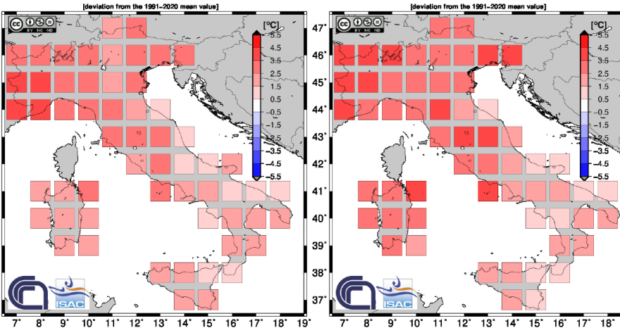 Rinnovabili • Caldo anomalo: a luglio in Italia +2,26°C di riscaldamento globale