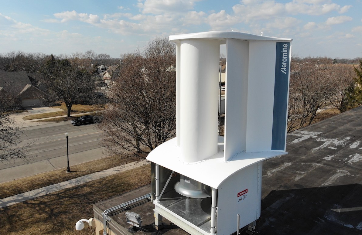 Small domestic wind turbines without blades for silent roofs