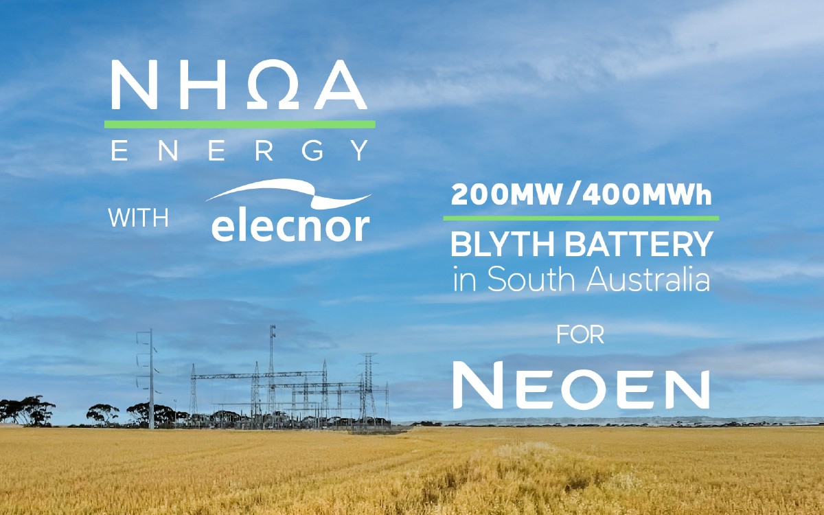 Photo of NHOA Energy and Elecnor to store 400 MWh of energy in Australia for Neoen