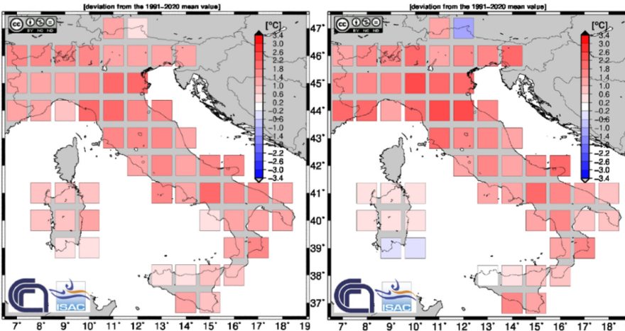 Rinnovabili • Effetto riscaldamento globale sull’inverno in Italia: +1,21°C