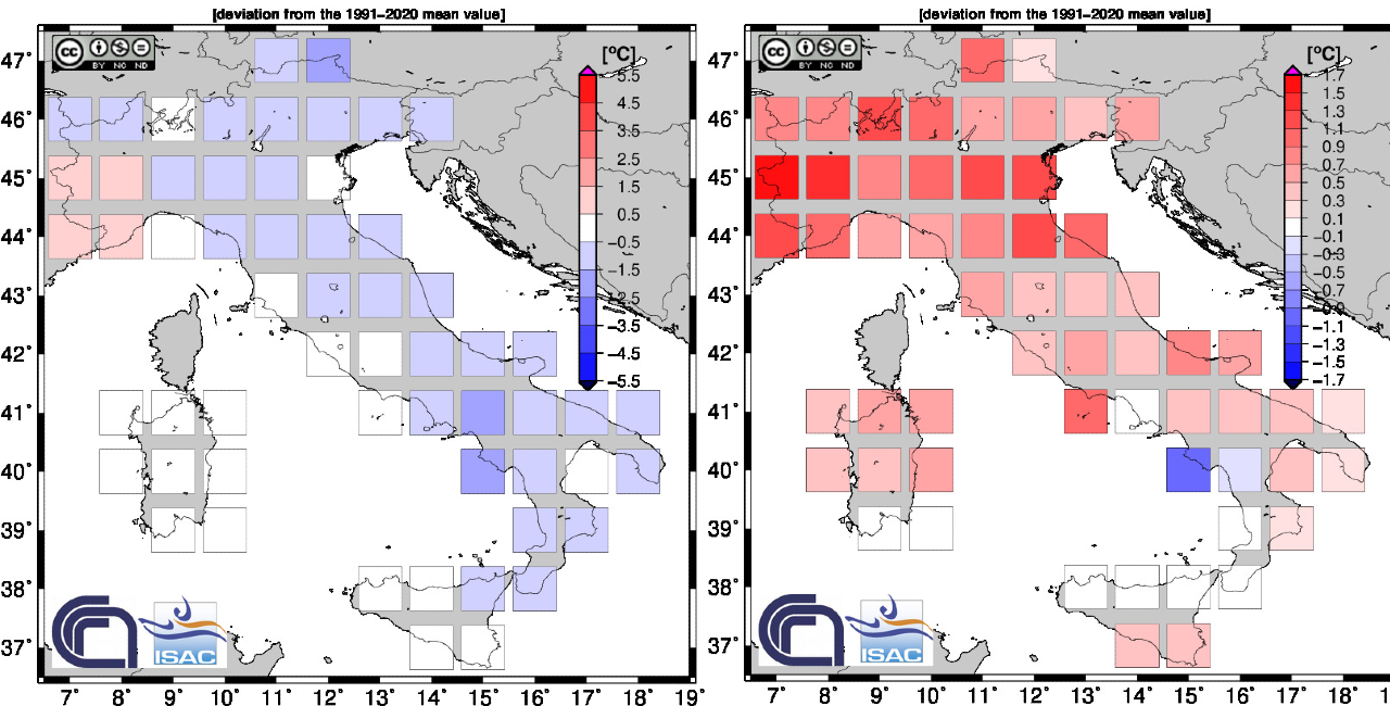 Clima Italia aprile 2023: -0,57°C, ma non è un anno fresco