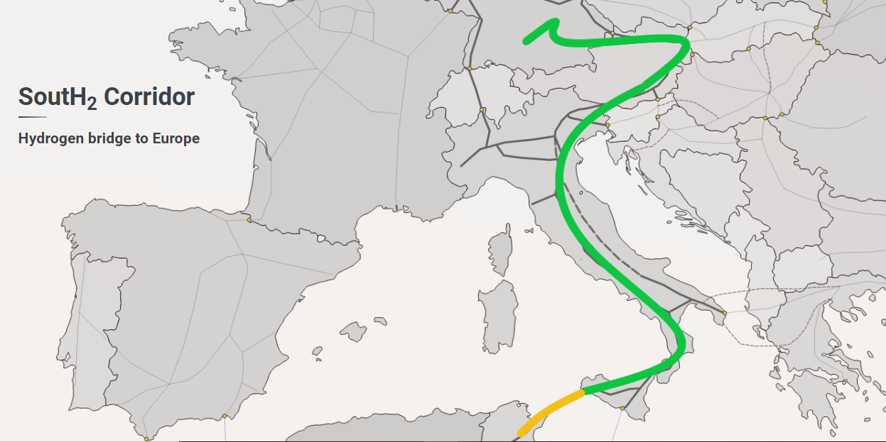 Corridoio meridionale dell’idrogeno: l’Italia dice sì all’H2 dal Nord Africa