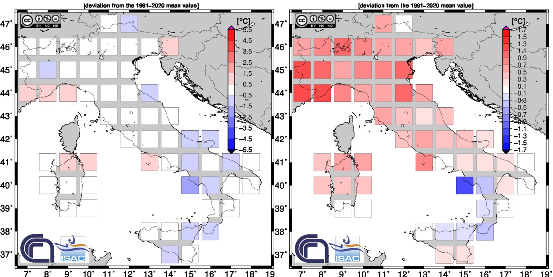 Rinnovabili • Clima Italia maggio 2023: il riscaldamento rallenta, -0,14°C
