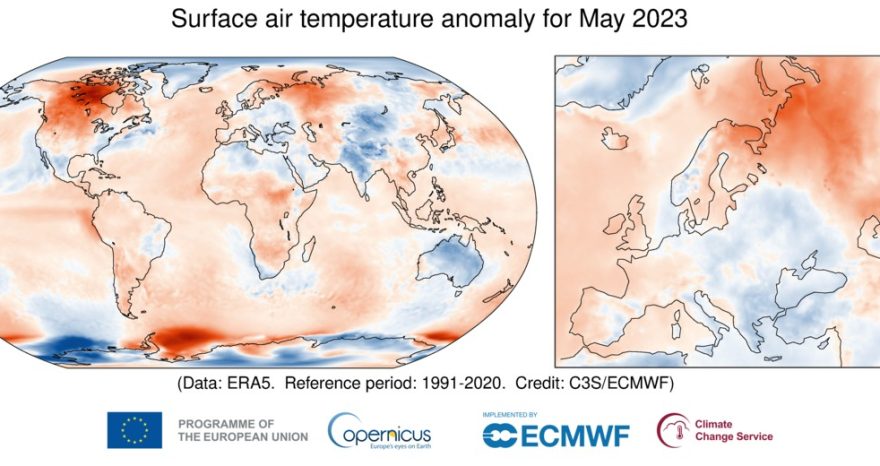 Rinnovabili • Riscaldamento globale: il 2° maggio più caldo di sempre