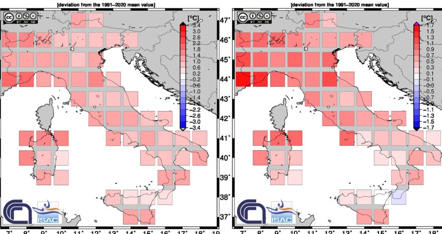Rinnovabili • Clima Italia estate 2023: +1,04°C di riscaldamento globale