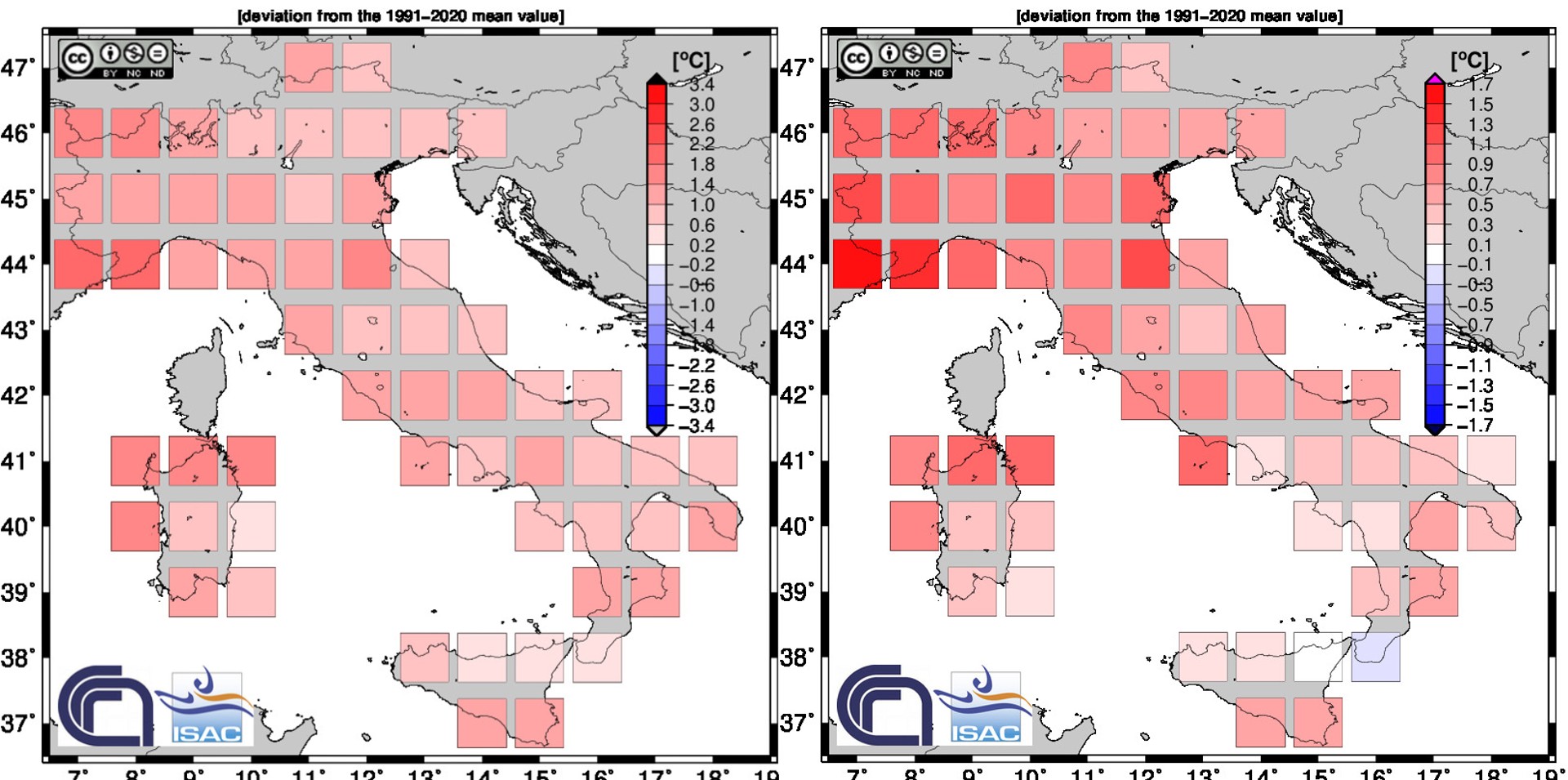 Clima Italia estate 2023: +1,04°C di riscaldamento globale