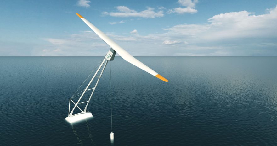 Rinnovabili • turbina eolica galleggiante a singola pala 