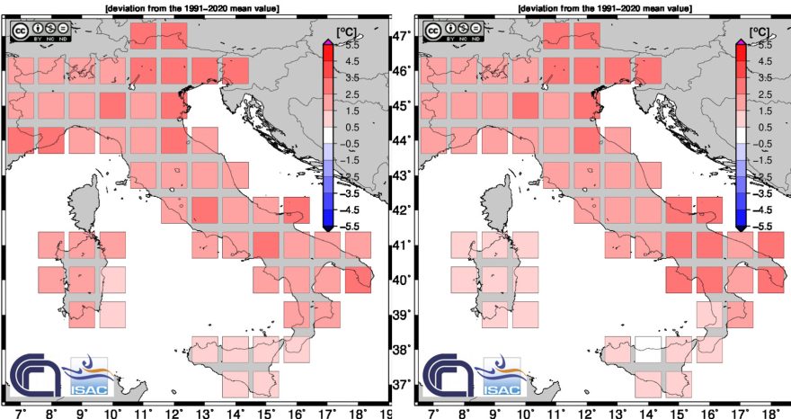 Rinnovabili • Clima in Italia settembre 2023: +2,17°C rispetto agli ultimi 30 anni