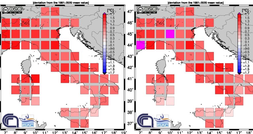 Rinnovabili • Riscaldamento globale Italia 2023: +1,12°C, è il 2° anno più caldo