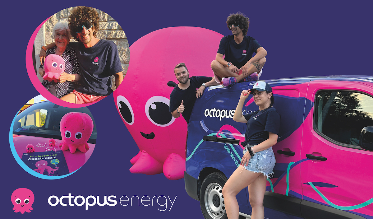 Rinnovabili • Octopus Energy in viaggio per l’Italia con OctoTour
