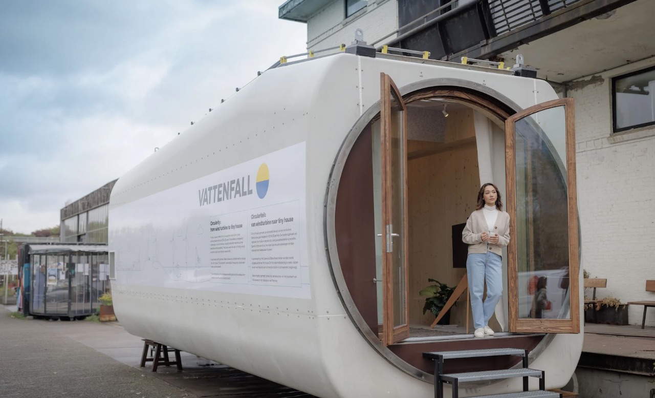 Rinnovabili • Riciclo turbine eoliche: Vattenfall trasforma la navicella in una tiny house