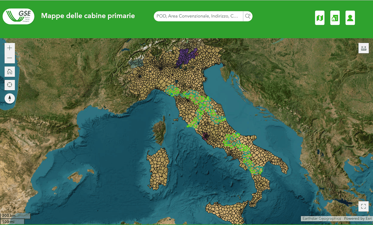 Rinnovabili • mappa interattiva delle cabine primarie aggiornata 