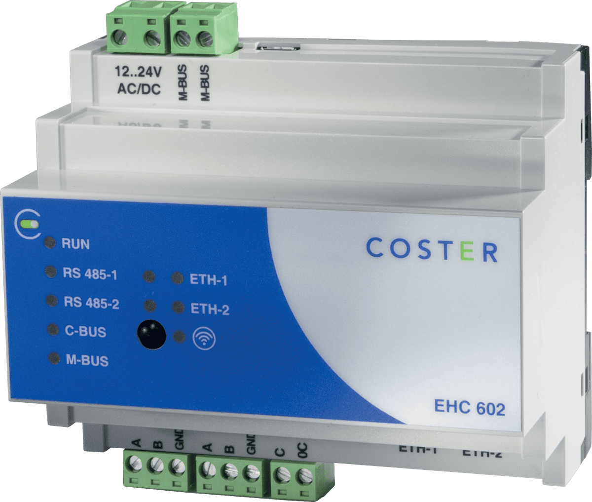 Il nuovo dispositivo EDGE di Coster, dotato di porte ETH, bus di campo e possibiilità di integrare il BMS.Fonte: COSTER